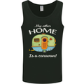 My Other Home Is a Caravan Caravanning Mens Vest Tank Top Black