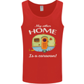 My Other Home Is a Caravan Caravanning Mens Vest Tank Top Red