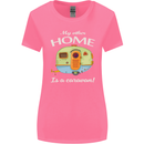 My Other Home Is a Caravan Caravanning Womens Wider Cut T-Shirt Azalea
