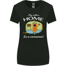 My Other Home Is a Caravan Caravanning Womens Wider Cut T-Shirt Black
