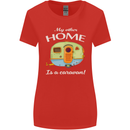 My Other Home Is a Caravan Caravanning Womens Wider Cut T-Shirt Red