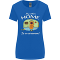 My Other Home Is a Caravan Caravanning Womens Wider Cut T-Shirt Royal Blue