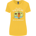 My Other Home Is a Caravan Caravanning Womens Wider Cut T-Shirt Yellow