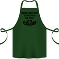 My Parachute Malfunctioned Skydiving Para Cotton Apron 100% Organic Forest Green