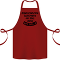 My Parachute Malfunctioned Skydiving Para Cotton Apron 100% Organic Maroon