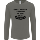 My Parachute Malfunctioned Skydiving Para Mens Long Sleeve T-Shirt Charcoal
