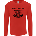 My Parachute Malfunctioned Skydiving Para Mens Long Sleeve T-Shirt Red