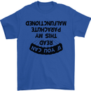 My Parachute Malfunctioned Skydiving Para Mens T-Shirt Cotton Gildan Royal Blue