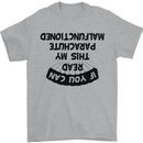 My Parachute Malfunctioned Skydiving Para Mens T-Shirt Cotton Gildan Sports Grey