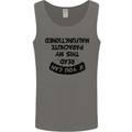 My Parachute Malfunctioned Skydiving Para Mens Vest Tank Top Charcoal