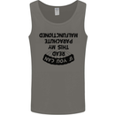 My Parachute Malfunctioned Skydiving Para Mens Vest Tank Top Charcoal