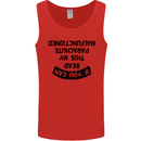 My Parachute Malfunctioned Skydiving Para Mens Vest Tank Top Red