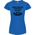 My Parachute Malfunctioned Skydiving Para Womens Petite Cut T-Shirt Royal Blue