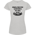 My Parachute Malfunctioned Skydiving Para Womens Petite Cut T-Shirt Sports Grey