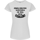 My Parachute Malfunctioned Skydiving Para Womens Petite Cut T-Shirt White