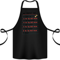 My Perfect Day Be The Best Mom Mother's Day Cotton Apron 100% Organic Black