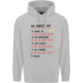 My Perfect Day Be The Best Mom Mother's Day Mens 80% Cotton Hoodie Sports Grey