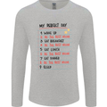 My Perfect Day Be The Best Mom Mother's Day Mens Long Sleeve T-Shirt Sports Grey