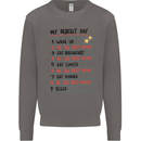 My Perfect Day Be The Best Mom Mother's Day Mens Sweatshirt Jumper Charcoal