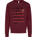 My Perfect Day Be The Best Mom Mother's Day Mens Sweatshirt Jumper Maroon