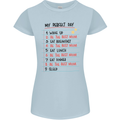 My Perfect Day Be The Best Mom Mother's Day Womens Petite Cut T-Shirt Light Blue