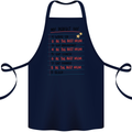 My Perfect Day Be The Best Mum Mother's Day Cotton Apron 100% Organic Navy Blue
