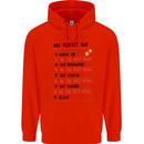 My Perfect Day Be The Best Mum Mother's Day Mens 80% Cotton Hoodie Bright Red