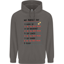 My Perfect Day Be The Best Mum Mother's Day Mens 80% Cotton Hoodie Charcoal