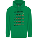 My Perfect Day Be The Best Mum Mother's Day Mens 80% Cotton Hoodie Irish Green