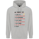 My Perfect Day Be The Best Mum Mother's Day Mens 80% Cotton Hoodie Sports Grey