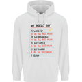 My Perfect Day Be The Best Mum Mother's Day Mens 80% Cotton Hoodie White
