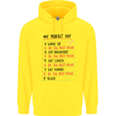 My Perfect Day Be The Best Mum Mother's Day Mens 80% Cotton Hoodie Yellow