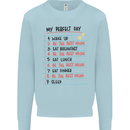 My Perfect Day Be The Best Mum Mother's Day Mens Sweatshirt Jumper Light Blue