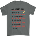 My Perfect Day Be The Best Mum Mother's Day Mens T-Shirt Cotton Gildan Charcoal