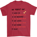 My Perfect Day Be The Best Mum Mother's Day Mens T-Shirt Cotton Gildan Red