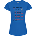 My Perfect Day Be The Best Mum Mother's Day Womens Petite Cut T-Shirt Royal Blue