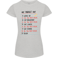 My Perfect Day Be The Best Mum Mother's Day Womens Petite Cut T-Shirt Sports Grey