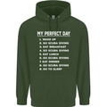 My Perfect Day Scuba Diving Diver Dive Childrens Kids Hoodie Forest Green