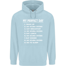 My Perfect Day Scuba Diving Diver Dive Childrens Kids Hoodie Light Blue