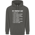 My Perfect Day Scuba Diving Diver Dive Childrens Kids Hoodie Storm Grey
