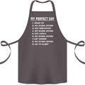 My Perfect Day Scuba Diving Diver Dive Cotton Apron 100% Organic Dark Grey