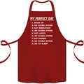 My Perfect Day Scuba Diving Diver Dive Cotton Apron 100% Organic Maroon