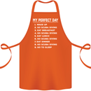 My Perfect Day Scuba Diving Diver Dive Cotton Apron 100% Organic Orange