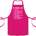 My Perfect Day Scuba Diving Diver Dive Cotton Apron 100% Organic Pink