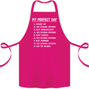 My Perfect Day Scuba Diving Diver Dive Cotton Apron 100% Organic Pink