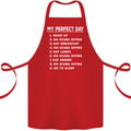 My Perfect Day Scuba Diving Diver Dive Cotton Apron 100% Organic Red