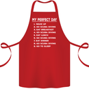 My Perfect Day Scuba Diving Diver Dive Cotton Apron 100% Organic Red