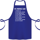 My Perfect Day Scuba Diving Diver Dive Cotton Apron 100% Organic Royal Blue