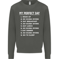 My Perfect Day Scuba Diving Diver Dive Kids Sweatshirt Jumper Storm Grey