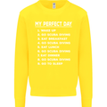 My Perfect Day Scuba Diving Diver Dive Kids Sweatshirt Jumper Yellow